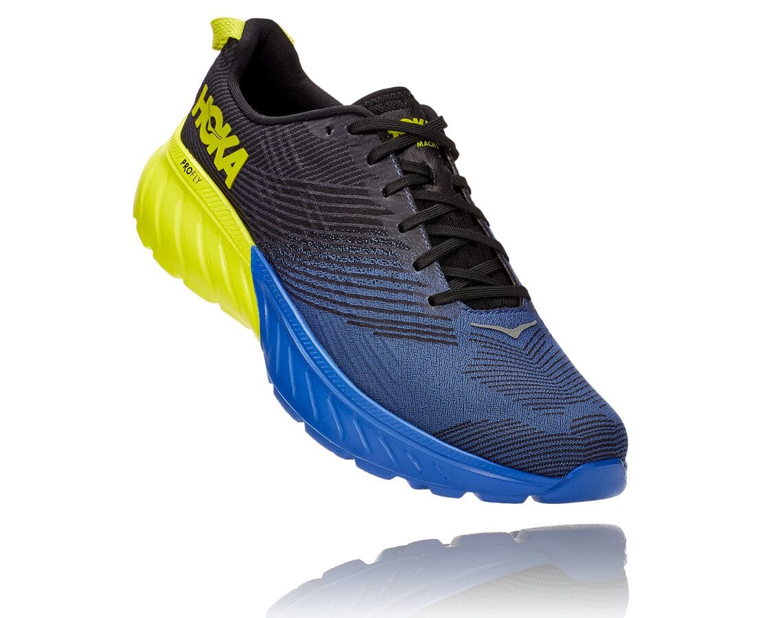 Hoka One One Mach 3 Philippines - Men's Wide Running Shoes - Blue / Rose | KQ9354618